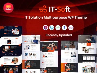 IT Solution Multipurpose wp theme app branding design graphic design illustration logo typography ui ux vector