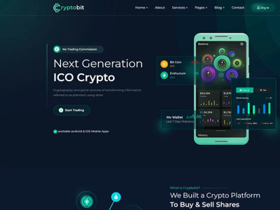 Cryptobit Cryptocurrency HTML5 Template agency bitcoin blockchain business coin company consulting corporate creative crypto cryptocurrency dolor ico investment marketplace multipurpose nft technical technology trading