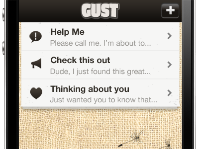 Gust App iphone mobile