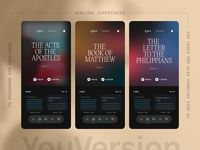 Reimagining the Bible Tabs app bible design graphic design ios iphone mobile ui website