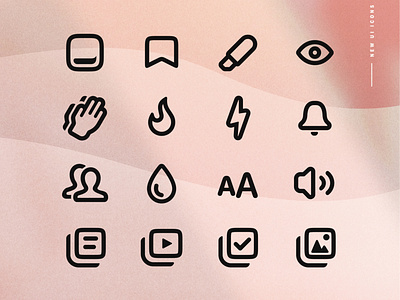 Have you seen our new interface icons? app bible iconography icons mobile ui