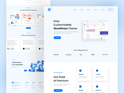 Theme Landing page