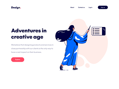 Creative website design adobexd business colorful design designer illustraion ui uiux webdesign website website design