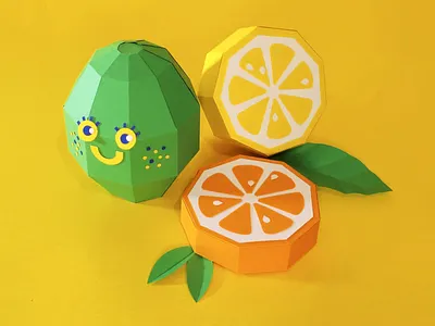 Lemon Family! assets brand identity branding character design handmade lemon lime paper paper art paper artwork paperart papercraft papercut papercutting set design setdesign