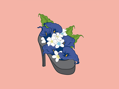 Flower Power bouquet feminine flowers heels