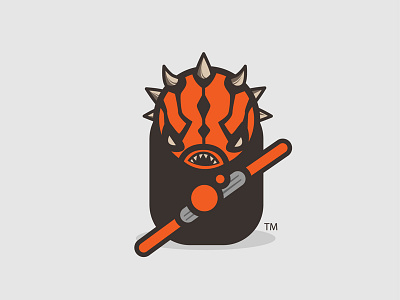 Mr.Maul funky kirpluk logo sign star wars vector