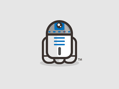 Mr.R2D2 fanart funky kirpluk logo r2d2 sign star wars vector