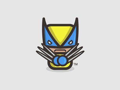 Mr.Wolverine fanart funky kirpluk logo sign vector wolverine x men