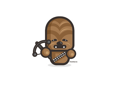 Chewie fanart kirpluk simple star wars vector