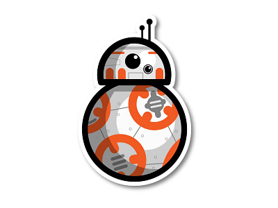 BB8 bb8 cartoon fanart illustration kirpluk simple star wars vector