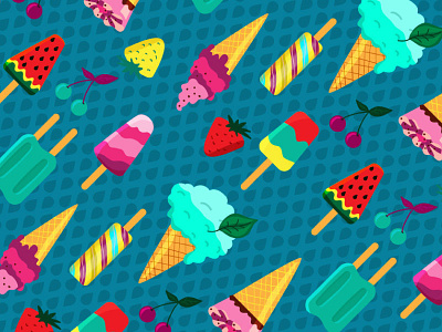 Popsicle pattern icecream natimade pattern popsicle