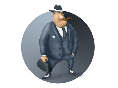 Character design. A mafioso