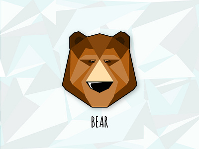 Bear sticker 2d app bear character flat game illustration natimade sticker