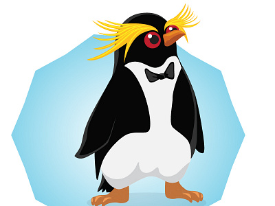 Penguin 2d app character flat icon natimade penguin vector