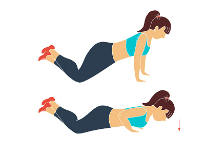 Workout 2d app character ebook flat icon illustration natimade sticker vector workout