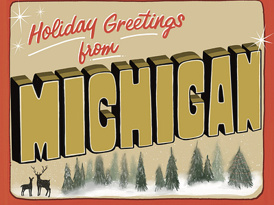 Michigan holiday card