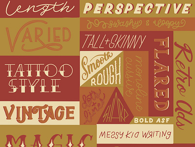 lettering practice menu color palette digital lettering hand lettering lettering procreate vintage lettering