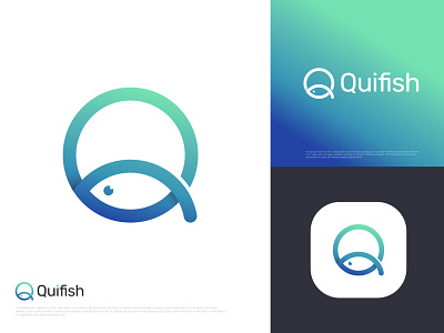 Q letter logo for Quifish