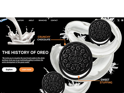 OREO HOMEPAGE DESIGN