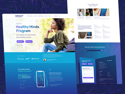 Healthyminds Website figma ui webdesign website