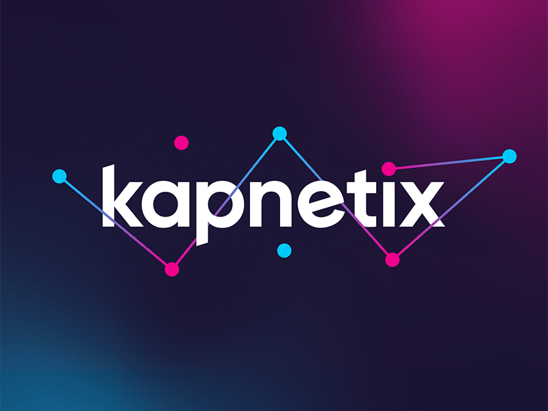 Kapnetix | logo animation animated logo animation branding graphic design logo logo animation motion motion design motion tracking tech