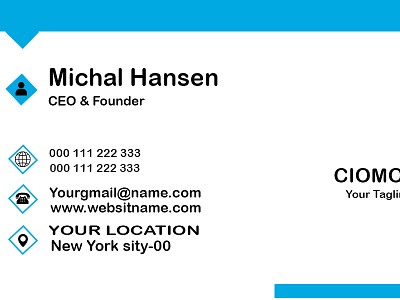 This is a business card back side.