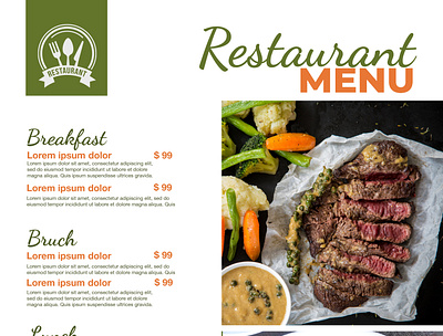 This is a Menu card 2nd part. branding design graphic design illustration logo tuhin ui vector