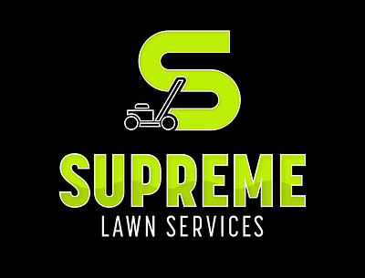 Supreme Lawn Services design graphic design logo