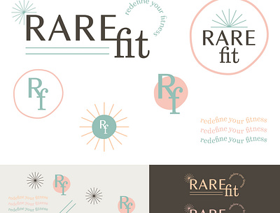 RAREfit design graphic design logo