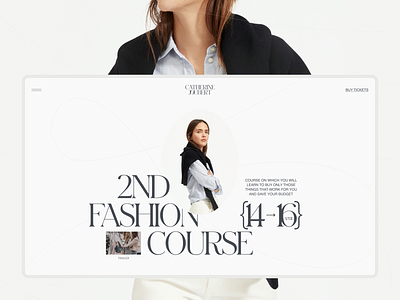 Fashion Course branding design logo minimal promo typography ui