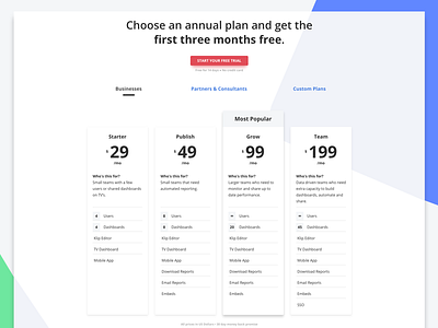 Pricing Page Redesign