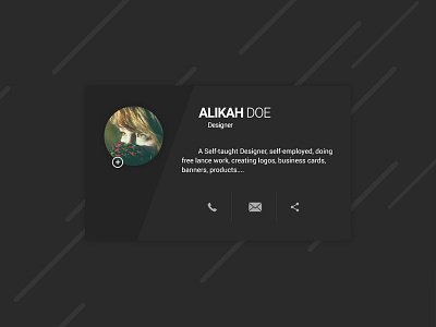 Daily UI #02 daily daily ui profile ui