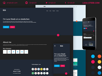 Luca-steeb.com coding front end development ui website wedesign