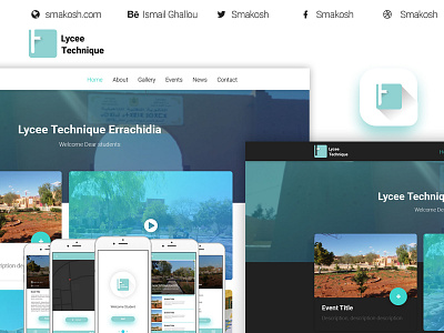 University | Website & mobile app | UI/UX Design design logodesign mobileapp responsive school ui university ux webdesign