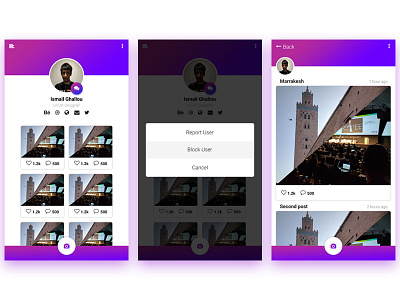 Daily UI #11 daily daily ui photography pictures profile ui