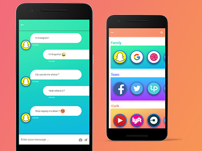 Insnap - Story Chat UI daily ui design story app ui