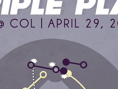 Tulo's Triple Play - Baseball Infographic Play Diagram