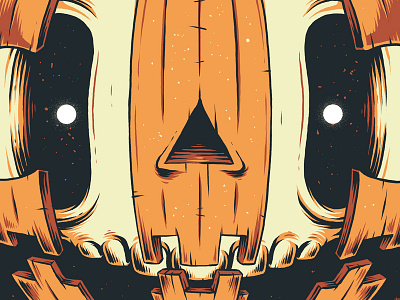 "Halloween 2016" creepy dark graphic design halloween illustration jackolantern print pumpkin skull texture