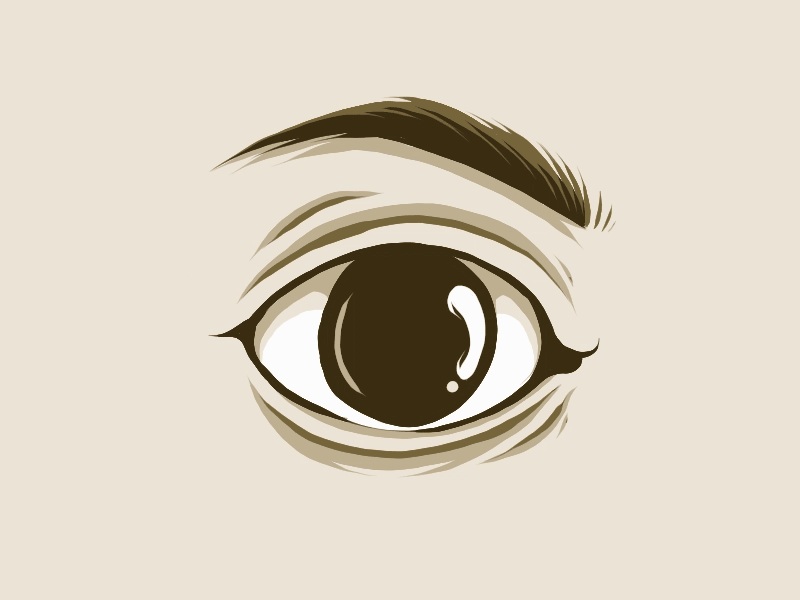 "Bloink" 2d animated animation blink eye gif illustration motion photoshop