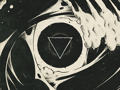 "LunaRift - Water" album alchemy art artwork cover graphic design illustration metal music texture triangle water
