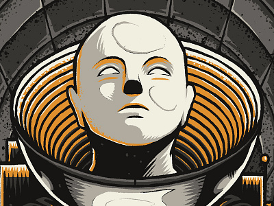 "Astro" alien astronaut beer design detail face graphic illustration label photoshop space texture