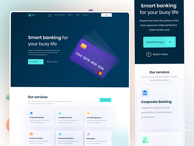 Smart Banking Website Design