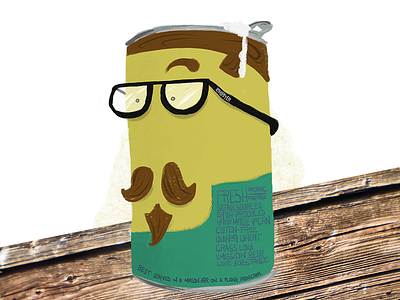 Hipster New Beer alcohol beer craft beer hipster illustration new year