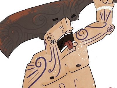 Maori (Redux) adobesketch character design illustration ipadpro warrior