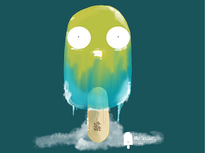 So... cold... character drawing ice lolly illustration nonsense sketchbook summer