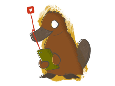Platypus for some reason... animals doodle notification phone pineapple platypus sketch