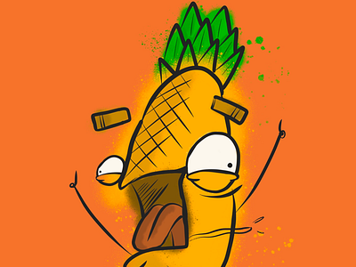 Be More Pineapple™️: Fliberdy Gibert doodle madeoniphone nonsense pineapple procreate random weird
