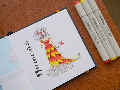 Dragonfruit Illustration / Copic Markers