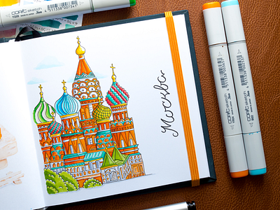 Moscow Illustration / Copic Markers copic copics illustration markers moscow sketch