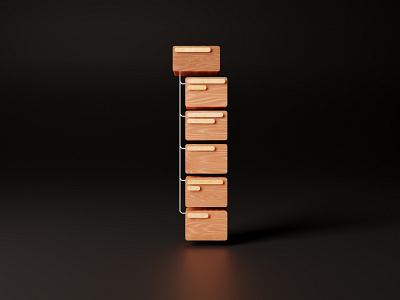 I - Information architecture 36daysoftype 3d blender blender3d branding composition design graphic hierarchy illustration information architecture interface list product design render type typography ui uxdesign wooden blocks